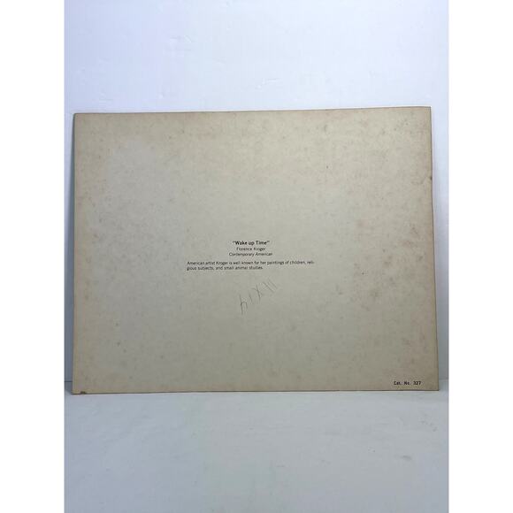 Vintage Florence Kroger Litho Print 11x14" Wake Up Time Baby Nursery Unisex - Picture 7 of 8